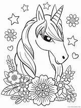 Unicorns Unicorni Colorare Disegni Coloring4free sketch template