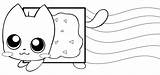 Cat Coloring Nyan Pages Printable Kids Clipart Pusheen Colouring Visit Save Mandala Choose Board sketch template