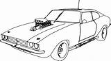 Coloring Cars Sports Car Pages Nascar Birijus Mega sketch template