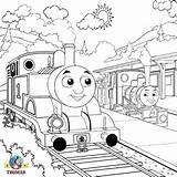 Coloring Thomas Train Pages Tank Engine Drawing Steam Outline Color Printable Emily Drawings Kids Island Online Percy Railway Print Sodor sketch template