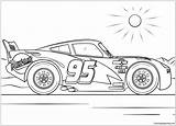 Cars Mcqueen Lightning Disney Pages Coloring Online Color sketch template