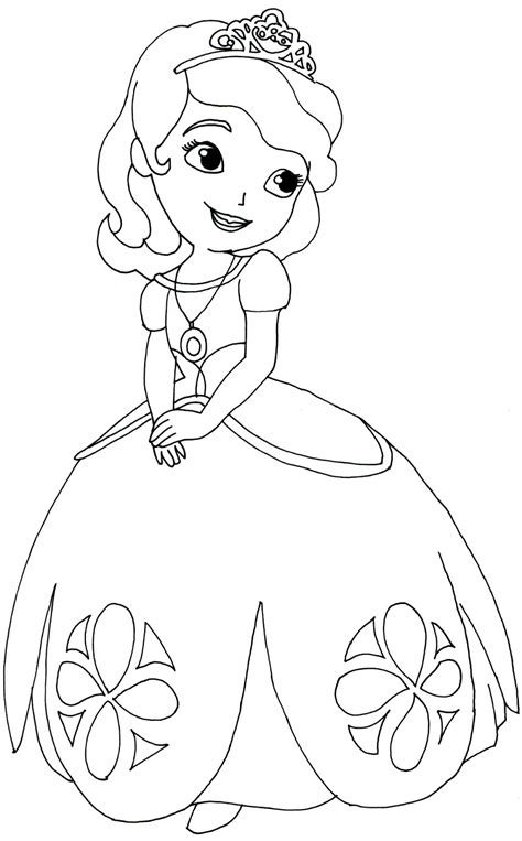 princess sofia coloring pages  kids png colorist