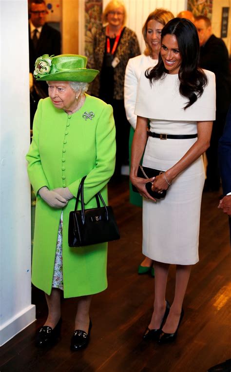 Meghan Markle And Queen Elizabeth Ii At Chester 06 14 2018