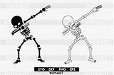 Skeleton Halloween Dabbing Svg Dancing Cart Add Designer sketch template