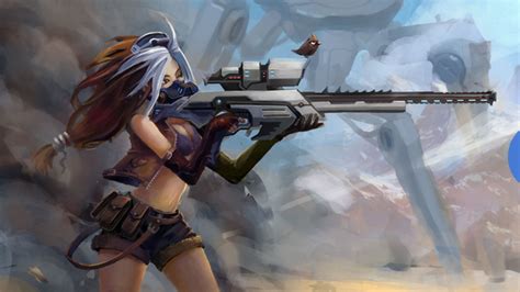 Sniper Girl Fantasy Art 4k Hd Fantasy Girls 4k