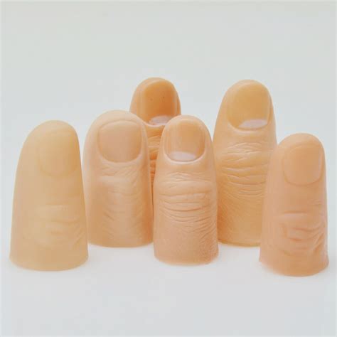 3pcs rubber thumb tip close up trick for vanishing appearing real