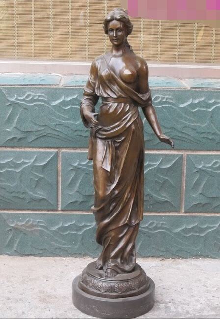 33 Huge Greece Fairy Tale Bronze Art Sister Nude Belle Stand Statue