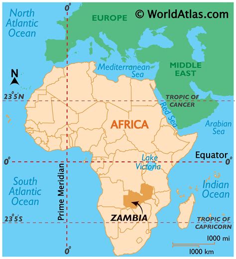 zambia latitude longitude absolute  relative locations world atlas