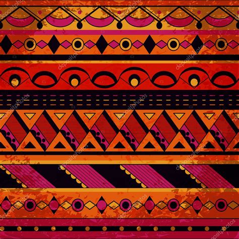 grunge tribal pattern stock vector  olgalebedeva