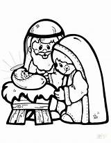 Holy Family Coloring Getcolorings Pages Color sketch template