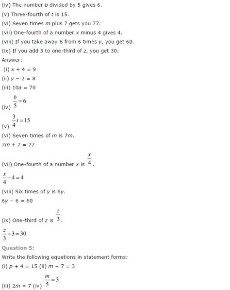 simple equations worksheet  class  cbse kidsworksheetfun