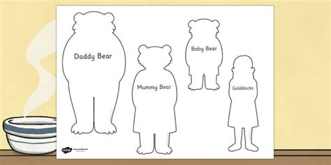 goldilocks    bears shadow puppets twinkl