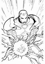 Coloring Pages Iron Man Printable sketch template