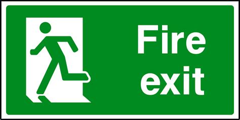 exit sign images clipartsco