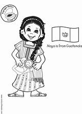 Guatemala Colorear Jugar Jugarycolorear Bandera sketch template