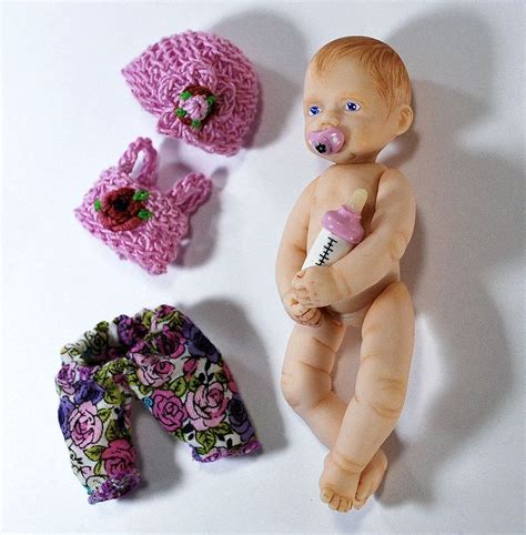 ooak mini reborn doll girl doll miniature realistic tiny etsy baby doll clothes realistic