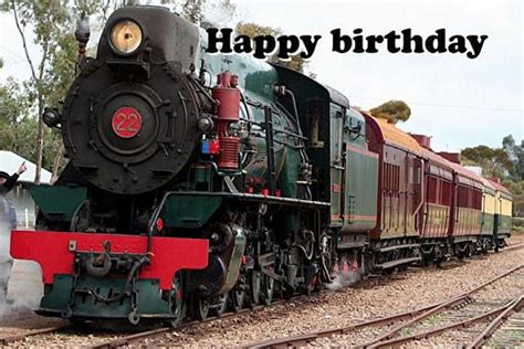 Steam Train Birthday Card 1 Printable Digital Photo Card