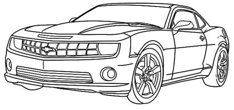 chevy camaro cars coloring pages transportation coloring pages