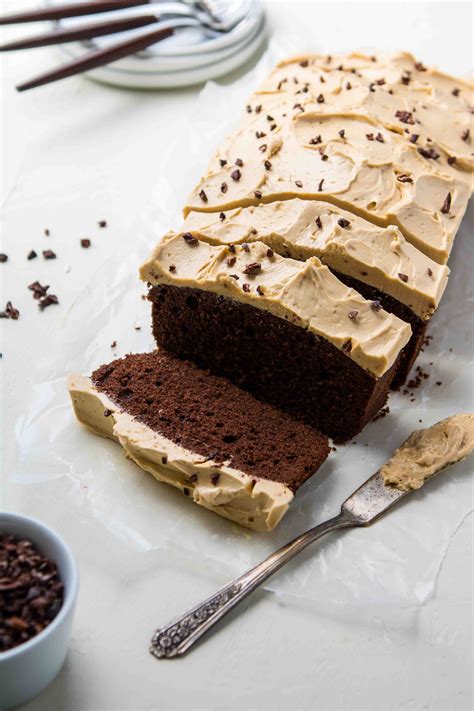 tea time chocolate loaf cake   coffee frosting lifestyle   foodie