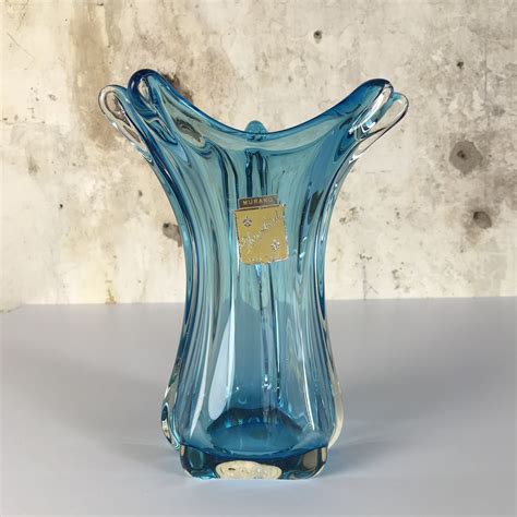 Vintage Vase By Fratelli Toso Murano Italy 1950s 82726