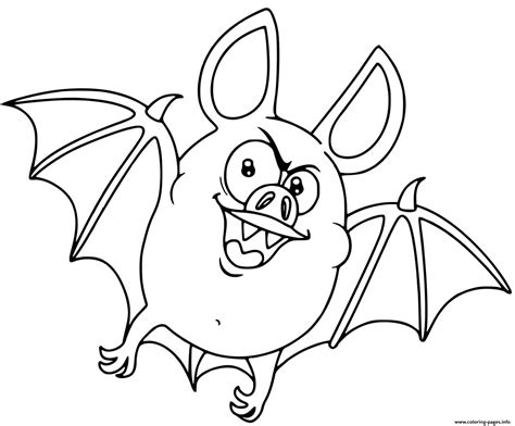 vampire bat coloring page printable