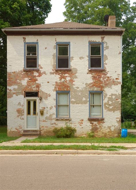 story brick house stock image image  grass house