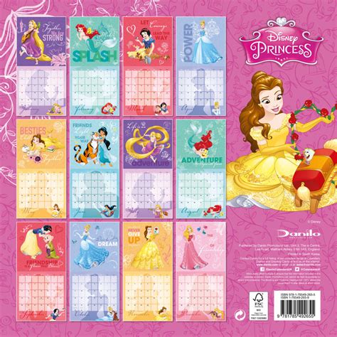 disney princess wall calendars  large selection