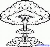 Nuclear Explosion Nuke Dibujar Atompilz Dragoart sketch template