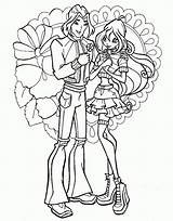 Winx Club Coloring Pages Bloom Sky Colorkid Colouring Comments Library Clipart Valentines Coloringhome sketch template