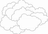 Coloring Clouds Sky Pages Kids Clipart Clip Clipartbest Cliparts sketch template