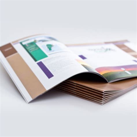 corporate stapled brochure print
