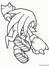 Knuckles Colorkid sketch template