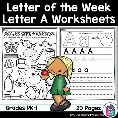 alphabet letter   week worksheets  early readers letter