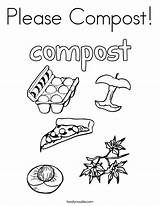 Compost Coloring Pages Please Kids Printable Worksheets Clipart Pollution Worksheet Sheet Twistynoodle Earth Land Activities Print Preschool Fun Es Drawings sketch template