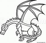 Dragon Coloring Minecraft Pages Printable Print sketch template
