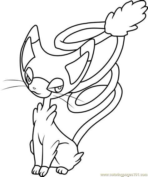 glameow pokemon coloring page  kids  pokemon printable