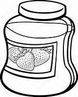 Jam Coloring Cartoon Clipart Jar Drawing Cookie Stock Clip Illustration Strawberry Vector Izakowski Outline Getdrawings Hand Clipartmag Color Panda Getcolorings sketch template