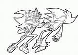 Sonic Coloring Super Scourge Shadow Pages Dark Vs Silver Supersonic Hedgehog Lineart Coloriage Printable Template Scourage Sketch Friends Gif Link sketch template