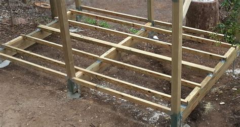 build  shed   raised floor system