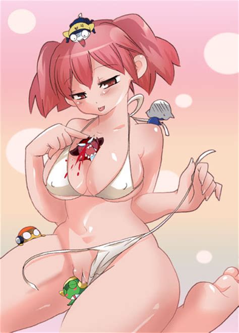 rule 34 bikini blush breasts cleavage hinata natsumi
