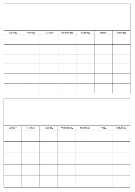 printable calendar  months  page calendar template