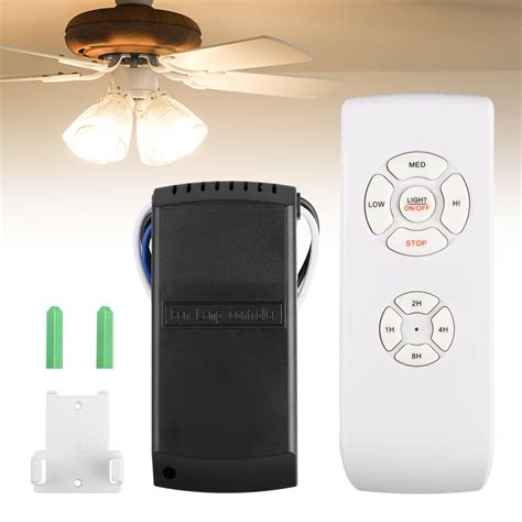 tsv universal ceiling fan light remote control  receiver complete replace kit white walmart