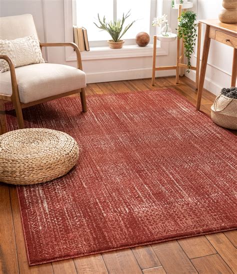 woven ennie red vintage oriental pattern area rug walmartcom