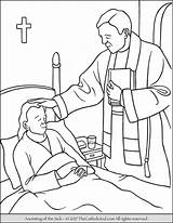 Sick Coloring Pages Getcolorings Sacrament sketch template