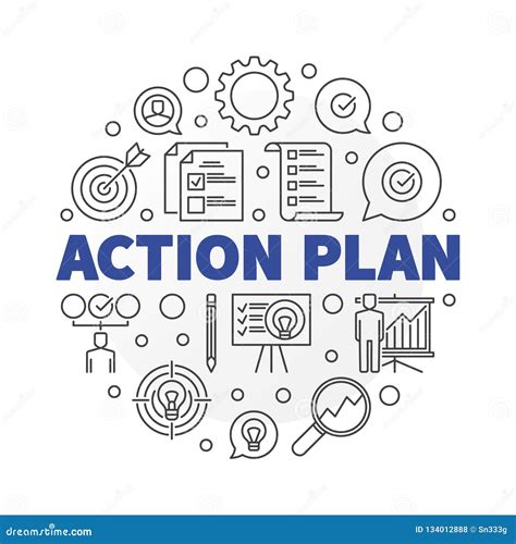 action plan logo stock illustrations  action plan logo stock