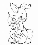Easter Bunny Coloring Pages Color sketch template