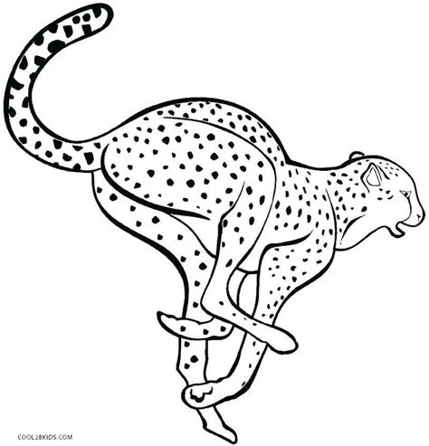 printable cheetah coloring pages   coloring sheets animal