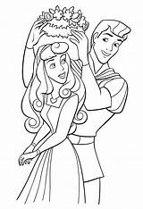 Sleeping Beauty Coloring Color Pages Printable Print Kids Disney Children sketch template