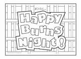 Burns Night Robert Activities Colouring Poster Kids Printable Printables Pages Crafts Children Activity Coloring Sheets sketch template