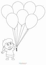 Balloons Coloring Girl Pages Preschool Kidspressmagazine Kids Little Therapy Now Choose Board sketch template